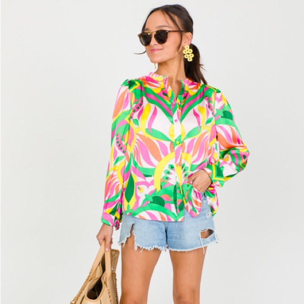 New | Fate Colorful Silk Blouse